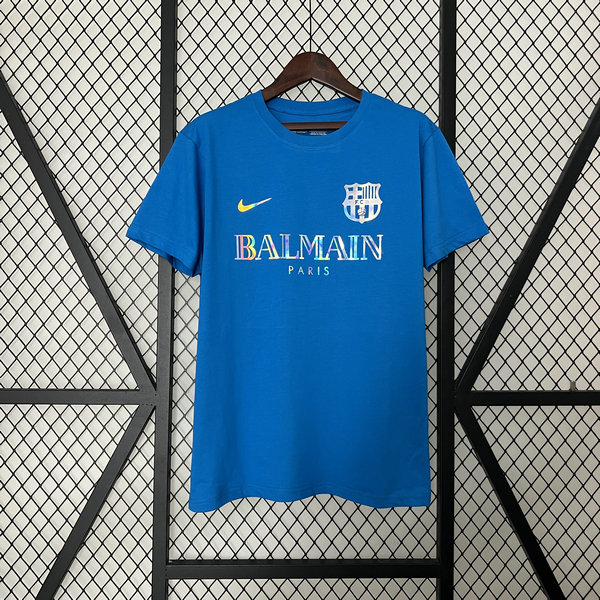 Camiseta Barcelona Edicion conjunta azul 2024-2025