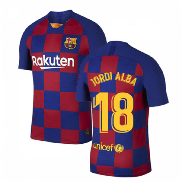 Camiseta Barcelona Primera Equipacion Jordi Alba 2019-2020