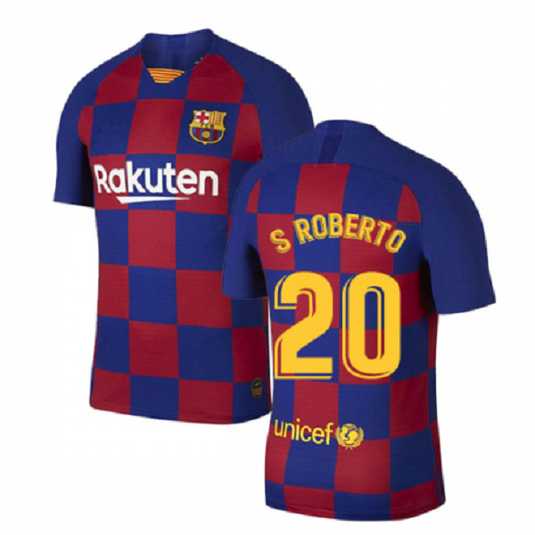 Camiseta Barcelona Primera Equipacion S Roberto 2019-2020