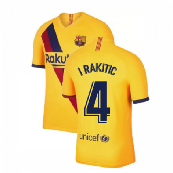 Camiseta Barcelona Segunda Equipacion I Rakitic 2019-2020