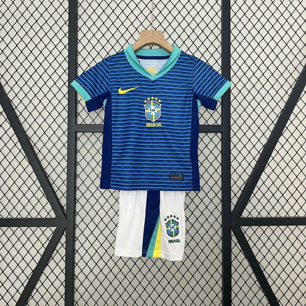 Camiseta Brasil Ninos Segunda Equipacion Copa America 2024