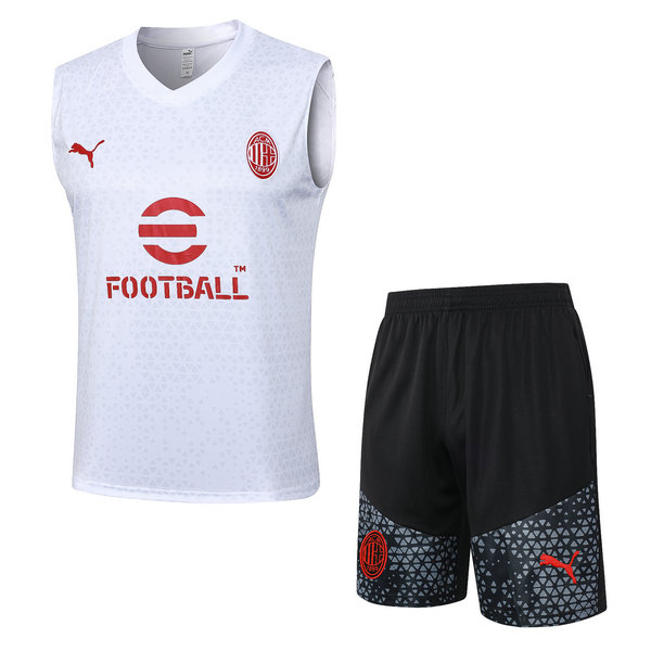 Camiseta Chaleco AC Milan Blanco 2023-2024