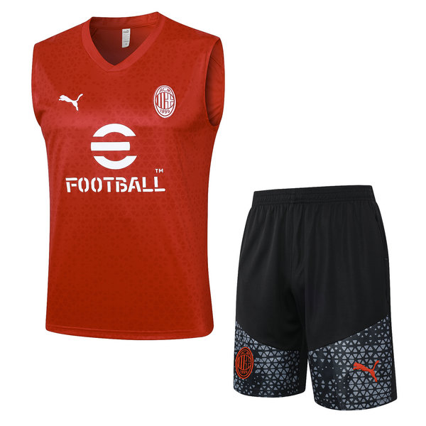 Camiseta Chaleco AC Milan rojo 2023-2024