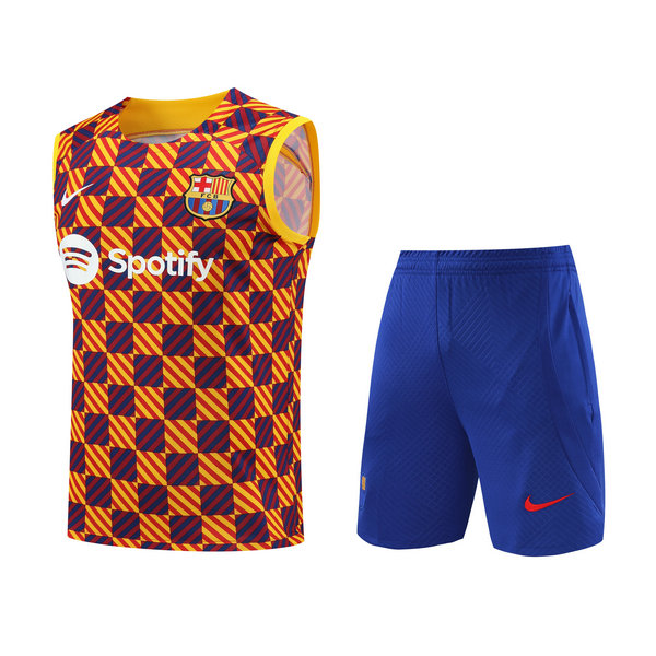 Camiseta Chaleco Barcelona amarillo 2023-2024