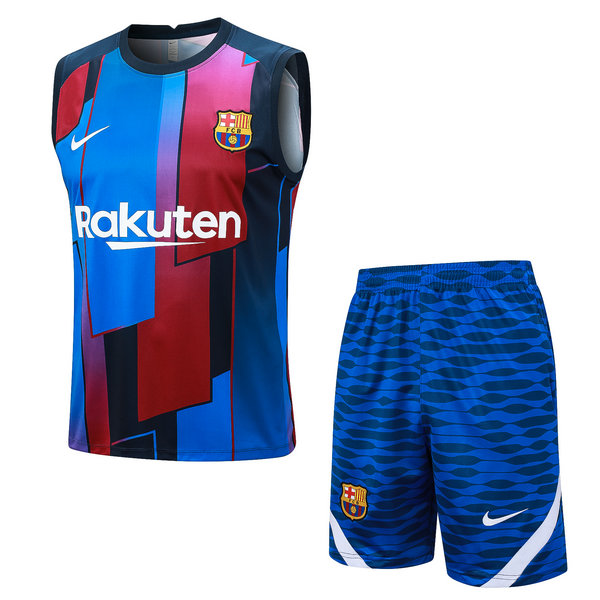 Camiseta Chaleco Barcelona azul-01 2023-2024