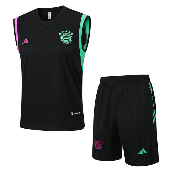 Camiseta Chaleco Bayern Munich negro-01 2023-2024