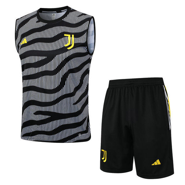 Camiseta Chaleco Juventus negro-01 2023-2024