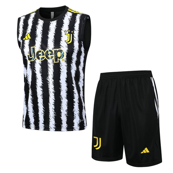 Camiseta Chaleco Juventus negro Blanco 2023-2024