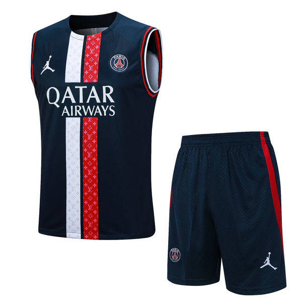 Camiseta Chaleco PSG Azul oscuro-01 2023-2024