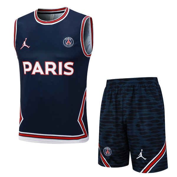 Camiseta Chaleco PSG Azul oscuro-02 2023-2024