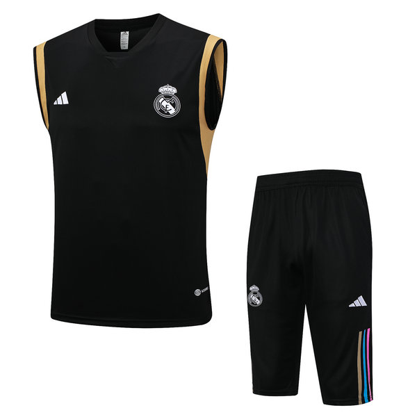 Camiseta Chaleco Real Madrid negro-01 2023-2024