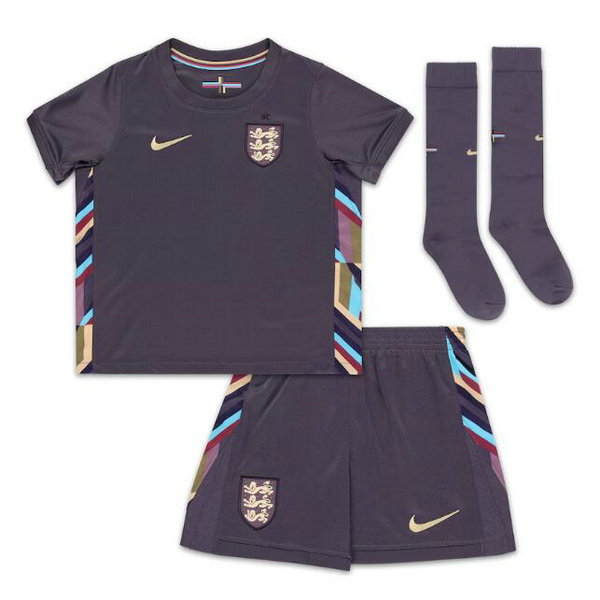 Camiseta Inglaterra Ninos Segunda Equipacion 2025 con calcetines