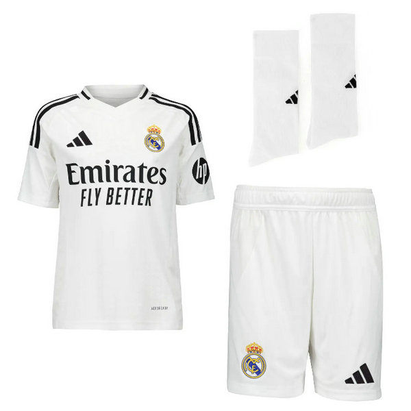 Camiseta Real Madrid Ninos Primera Equipacion 2025 con calcetines