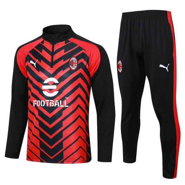 Camiseta entrenamiento AC Milan ML negro rojo 2023-2024