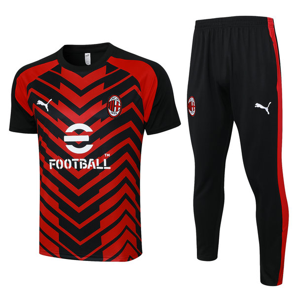 Camiseta entrenamiento AC Milan negro rojo 2023-2024