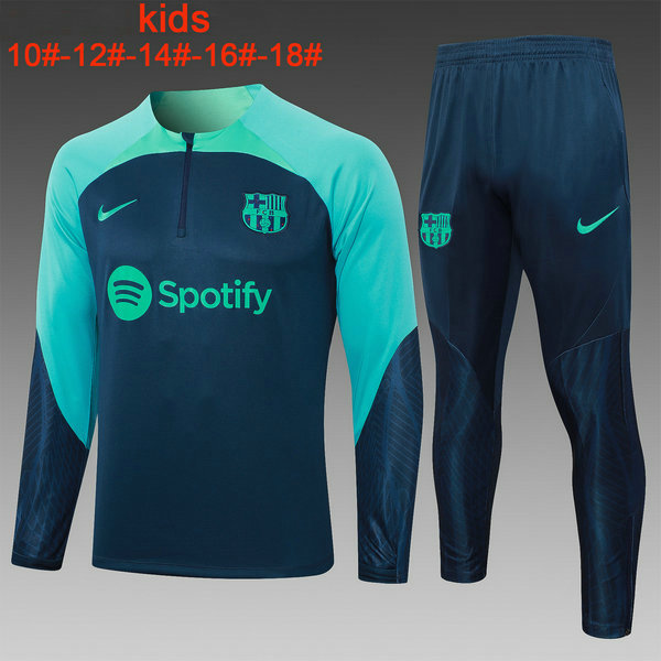 Camiseta entrenamiento Barcelona ML Ninos Azul oscuro 2023-2024