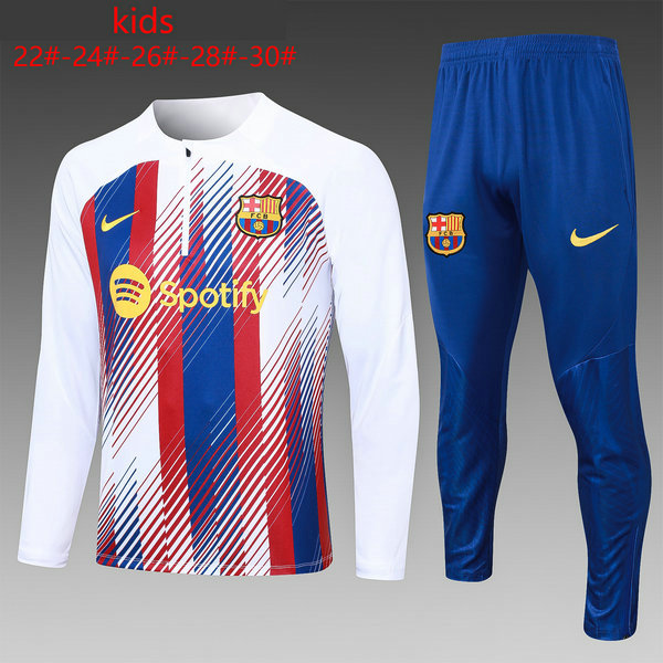 Camiseta entrenamiento Barcelona ML Ninos Blanco 2023-2024