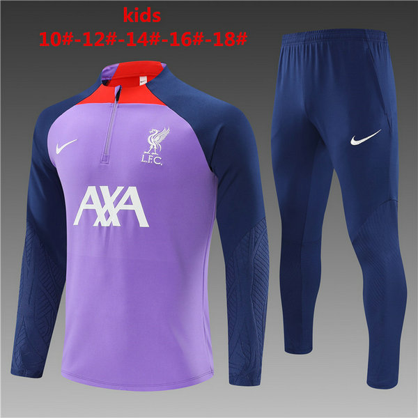 Camiseta entrenamiento Liverpool ML Ninos Purpura 2023-2024