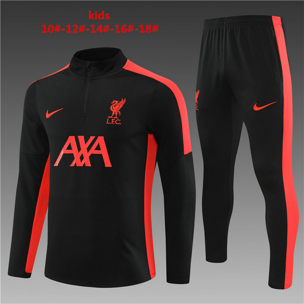 Camiseta entrenamiento Liverpool ML Ninos negro-01 2023-2024