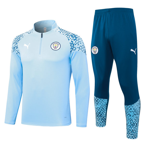 Camiseta entrenamiento Manchester City ML Azul claro-01 2023-2024