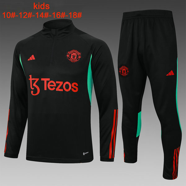 Camiseta entrenamiento Manchester United ML Ninos negro 2023-2024