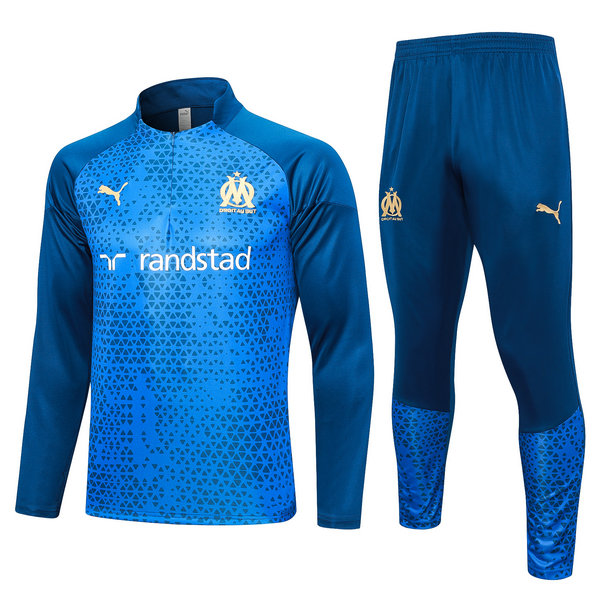 Camiseta entrenamiento Marsella ML Azul oscuro-01 2023-2024