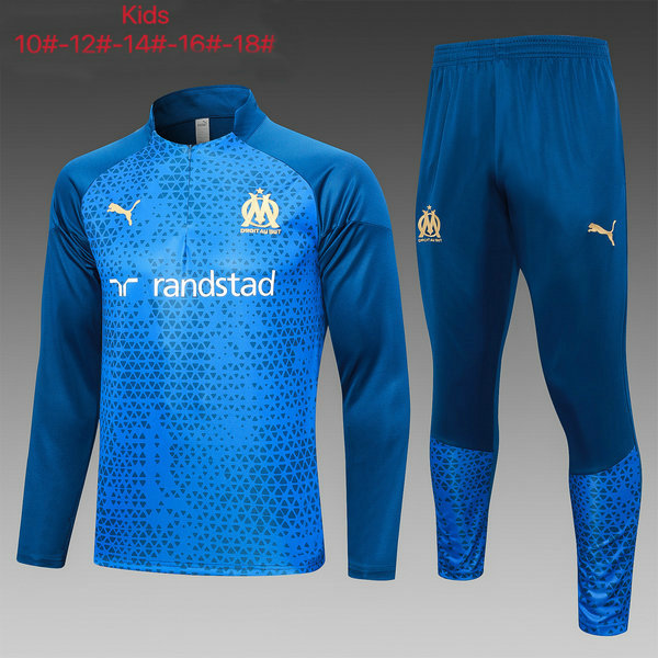 Camiseta entrenamiento Marsella ML Ninos Azul oscuro 2023-2024