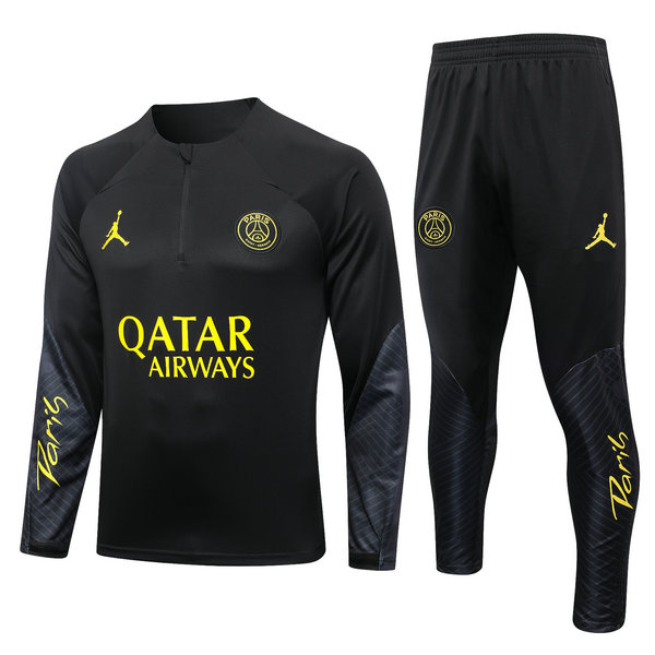 Camiseta entrenamiento PSG ML negro-01 2023-2024