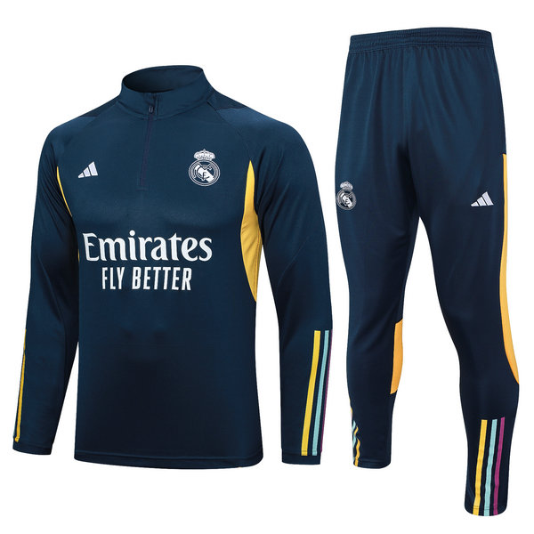 Camiseta entrenamiento Real Madrid ML Azul oscuro-01 2023-2024