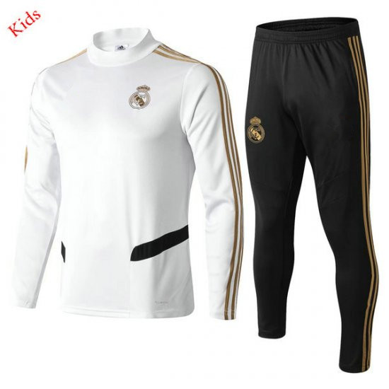 Camiseta entrenamiento Real Madrid ML Ninos Blanco 2019-2020