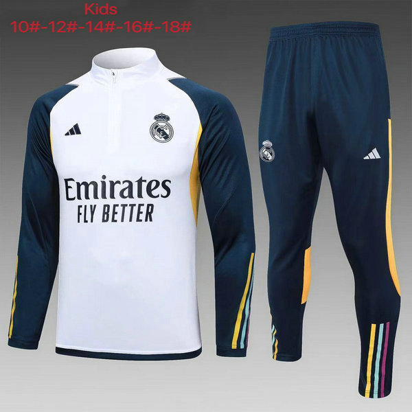 Camiseta entrenamiento Real Madrid ML Ninos Blanco 2023-2024