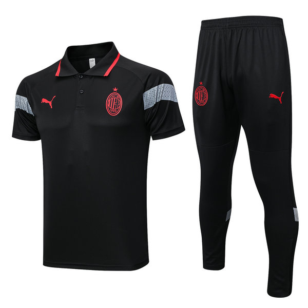 Camiseta polo AC Milan negro-01 2023-2024