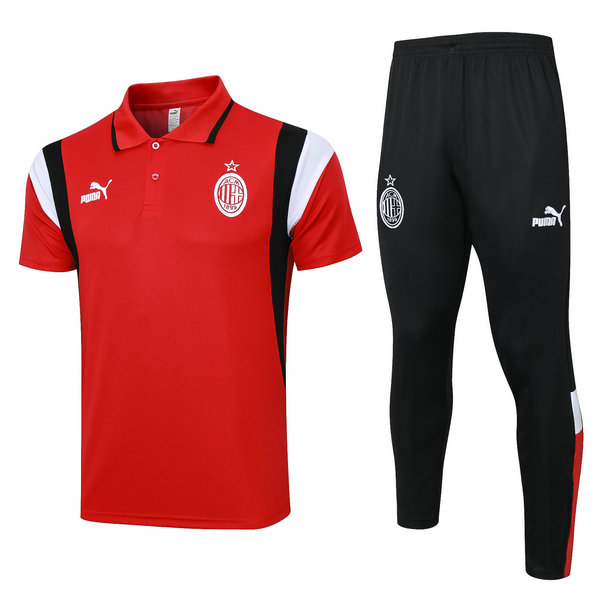 Camiseta polo AC Milan rojo 2023-2024