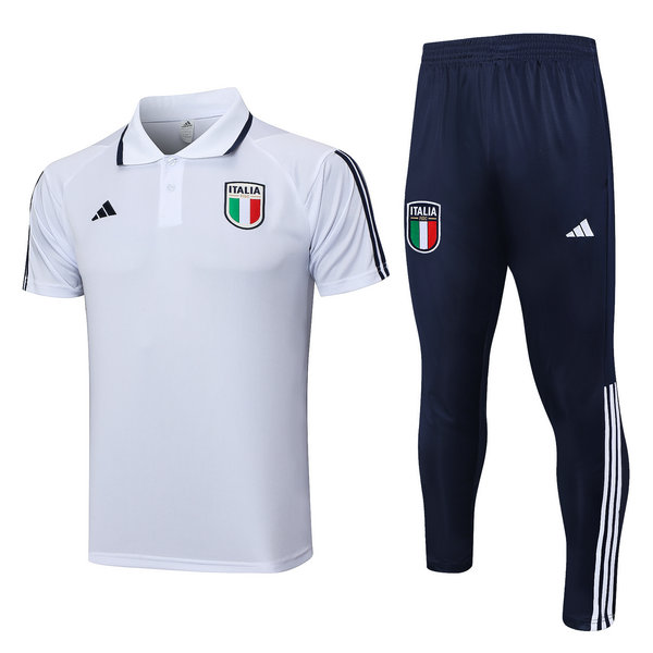 Camiseta polo Italia Blanco 2023-2024