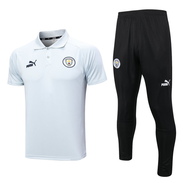 Camiseta polo Manchester City gris claro 2023-2024