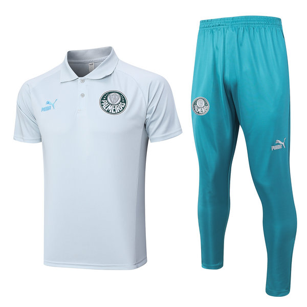 Camiseta polo Palmeiras gris claro 2023-2024