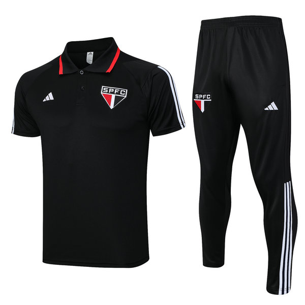 Camiseta polo Sao Paulo negro 2023-2024