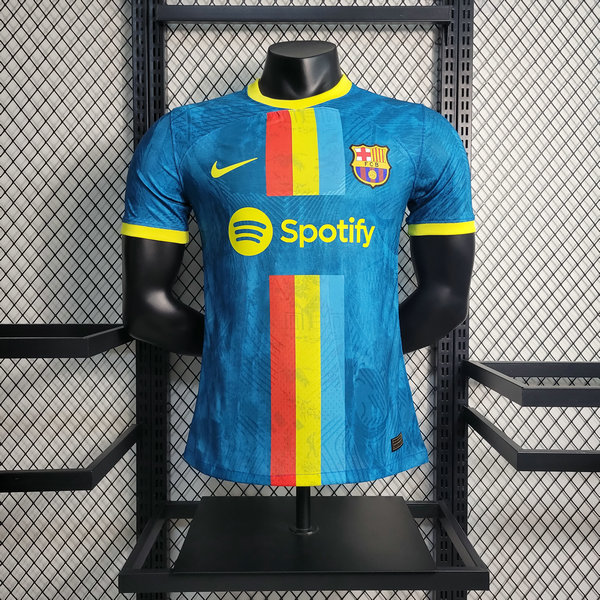 Version del jugador Camiseta Barcelona Clasico azul 2023-2024